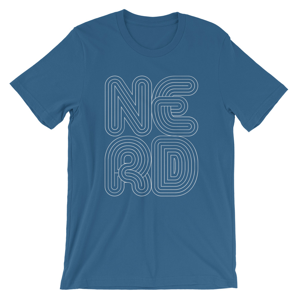 NERD (Steel Blue t-shirt)